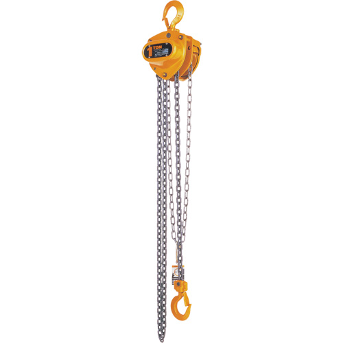 Kito Manual Chain Hoist, 15' Lift, 2000 lbs. (1 tons) Capacity, Steel Chain Consource