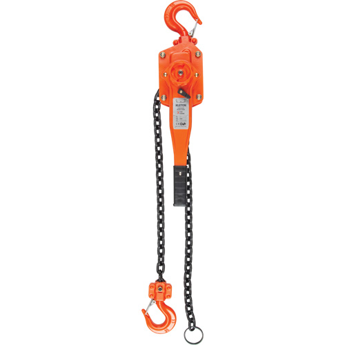 Lever Hoist, 10' Lift, 1500 lbs. (0.75 tons) Capacity, Alloy Steel Chain Consource