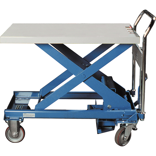 Table &eacute;l&eacute;vatrice &agrave; ciseaux Dandy Lift, 28" lo x 17-7/10" la, Acier, Capacit&eacute; 330 lb Consource
