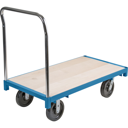 Chariot &agrave; plateforme robuste, 72" lo x 36" la, Capacit&eacute; de 2500 lb, Roues en Nylon Consource