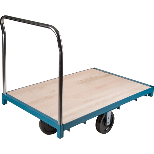 Heavy-Duty Platform Truck, 96" L x 48" W, 2500 lbs. Capacity, Nylon Casters Consource