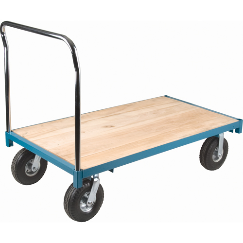 Chariot &agrave; plateforme robuste, 48" lo x 24" la, Capacit&eacute; de 1200 lb, Roues en Pneumatique Consource