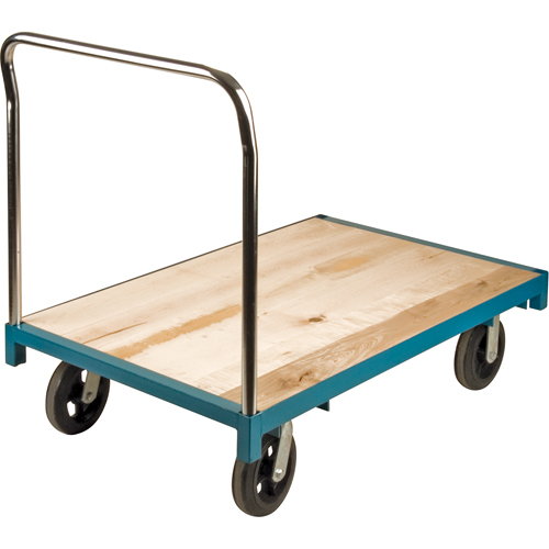 Heavy-Duty Platform Truck, 48" L x 30" W, 2000 lbs. Capacity, Rubber Casters Consource