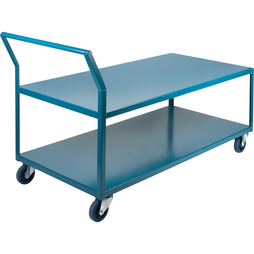 Chariots surbaiss&eacute;s robustes, 2 niveaux, 30" la x 60" p x 40" h, 1200 lb Cap Consource