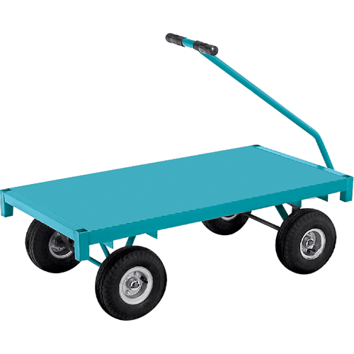 Chariots &agrave; plateforme - Chariots wagon ergonomiques &agrave; plateforme, 24" la x 48" la x Capacit&eacute; 1000 lb Consource