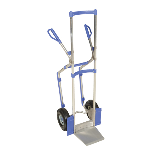 Ergonomic Hand Truck, Combination Handle, Aluminum, 52" Height, 350 lbs. Capacity Consource