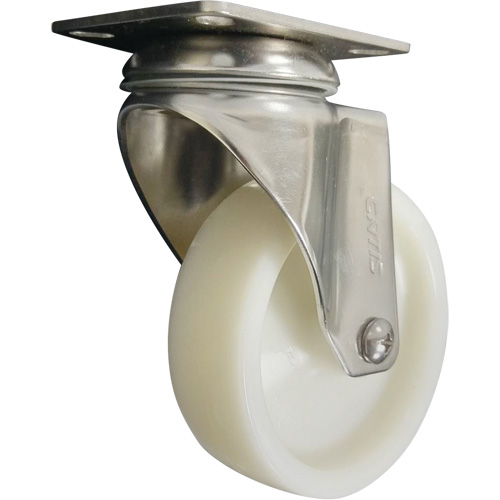 Roulette, Pivotant, 4" (101,6 mm), Nylon, 200 lb (91 kg) Consource
