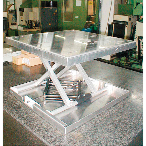 Lift-Tool Table Top Scissor Lift, 23" L x 22" W, Aluminum, 300 lbs. Capacity Consource