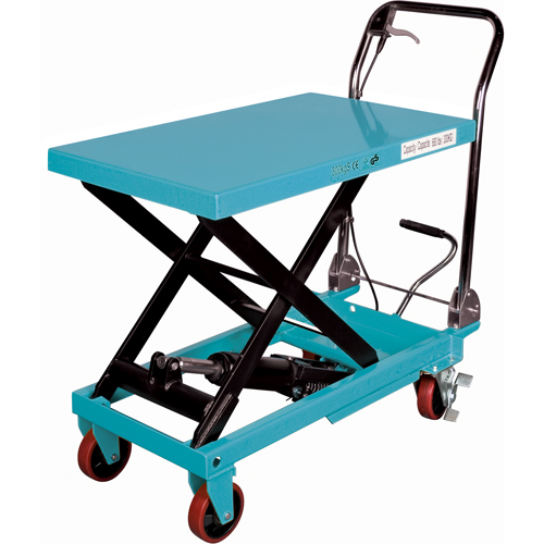 Heavy-Duty Hydraulic Scissor Lift Table, 32" L x 19-3/4" W, Steel, 1100 lbs. Capacity Consource
