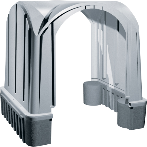 Outdoor Poly Shelters, 2 Walls, 7' L x 6' W x 7' H Consource