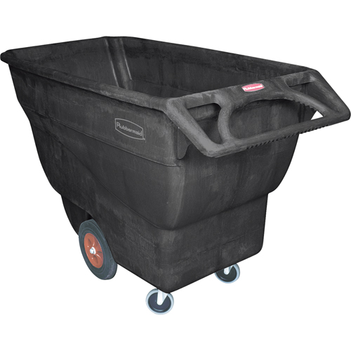Chariot basculeur en acier, Mousse structur&eacute;e, 1 vg³, Capacit&eacute; de charge de 2100 lb Consource