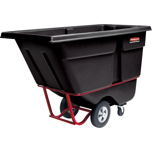 Chariot basculeur en acier, Poly&eacute;thyl&egrave;ne, 1 vg³, Capacit&eacute; de charge de 2100 lb Consource