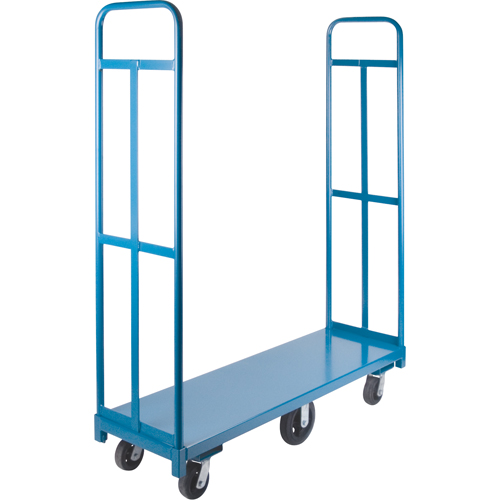 U-Boat Platform Truck, 60" L x 18" W, 1500 lbs. Capacity, Rubber Casters Consource