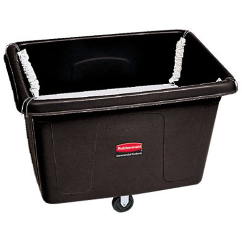 Chariot conteneur avec plateforme sur ressorts, Poly&eacute;thyl&egrave;ne, 44-1/16" lo x 31" la x 32-1/2" h, Volume 14 pi³, Capacit&eacute; 500 lb Consource