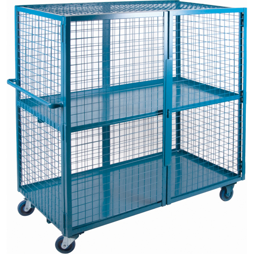 Wire Mesh Truck, 2 Tiers, 63" L x 32" W x 62.5" H, 1200 lbs. Cap. Consource