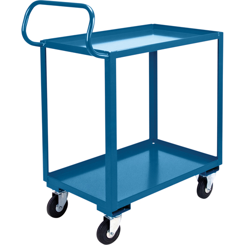Ergonomic Shelf Truck, 800 lbs. Capacity, Steel, 26" W x 37" H x 38" D, Lip Up Consource
