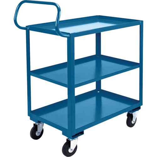 Ergonomic Shelf Truck, 800 lbs. Capacity, Steel, 20" W x 37" H x 32" D, Lip Up Consource