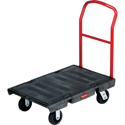 Chariot &agrave; plateforme robuste, 48" lo x 24" la, 2500 lb cap, Roues Polyol&eacute;fine Consource