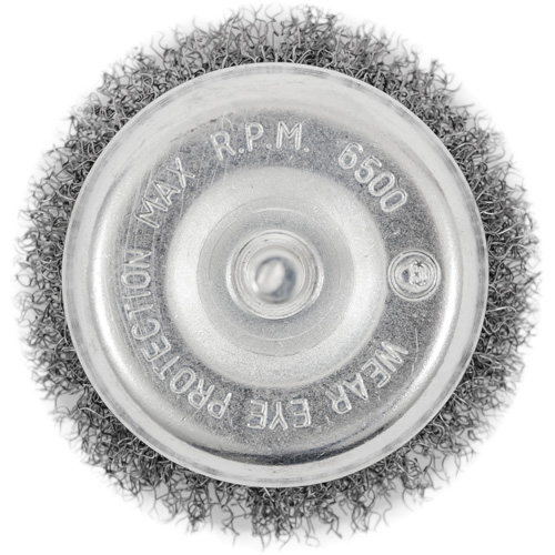 Brosse coupelle sertie sur tige Consource