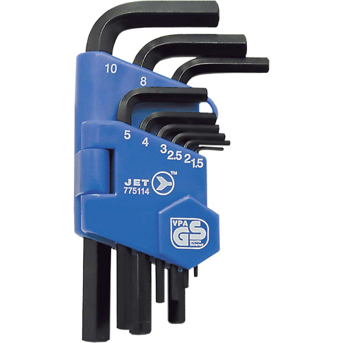 JHK-9M Short Arm Hex Key Set, 9 Pcs., Metric Consource