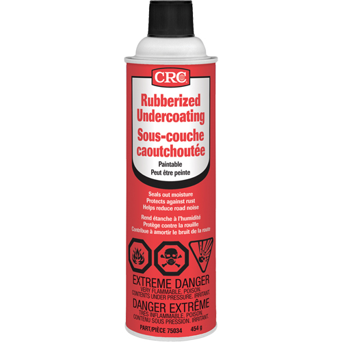 Rubberized Spray Undercoating, 16 oz./454 g/473 ml, Aerosol Can, Black Consource