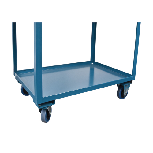 Deep Lipped Service Cart, 2 Tiers, 24" W x 47" H x 36" D, 1200 lbs. Capacity Consource