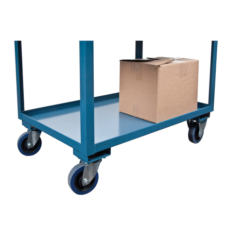 Chariots de service &agrave; bordure profonde, 2 Tiers, 24" la x 47" h x 36" p, Capacit&eacute; 1200 lb Consource