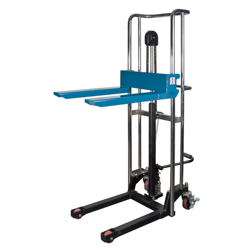 Hydraulic Platform Lift Stacker, Foot Pump Operated, 880 lbs. Capacity, 60" Max Lift Consource