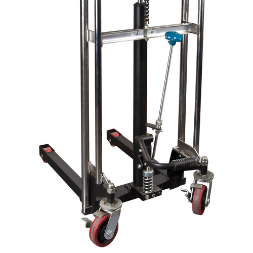 Hydraulic Platform Lift Stacker, Foot Pump Operated, 880 lbs. Capacity, 60" Max Lift Consource