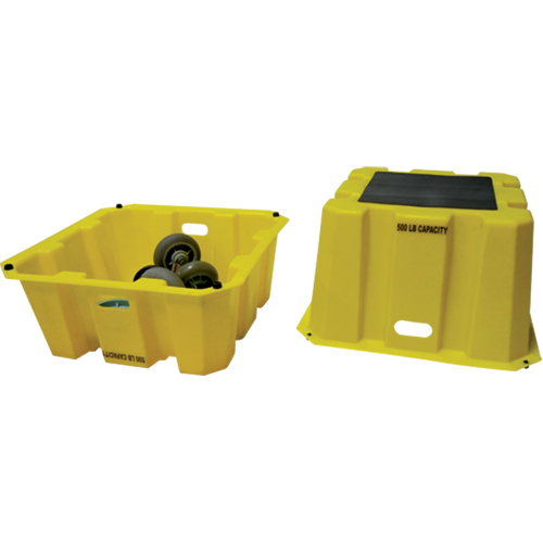 Escabeaux emboîtables industriels, 25" x 25" x Hauteur 10-1/2" Consource