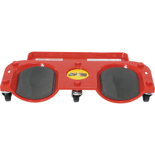Socle roulant pour les genoux, Plastique, Rouge, Capacit&eacute; 350 lb Consource