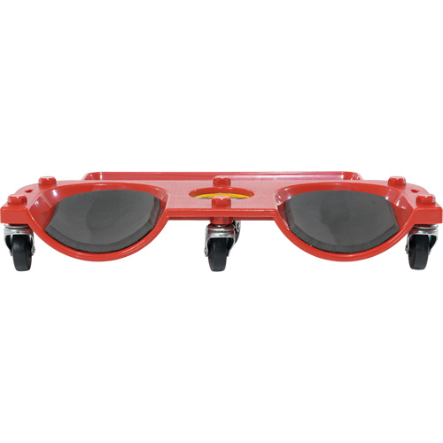 Socle roulant pour les genoux, Plastique, Rouge, Capacit&eacute; 350 lb Consource
