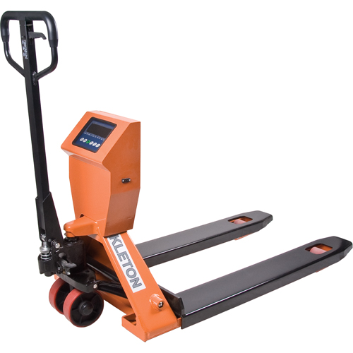 Transpalettes hydrauliques &agrave; balance num&eacute;rique, 44,5" lo x 27" la, Capacit&eacute; de 4400 lb Consource