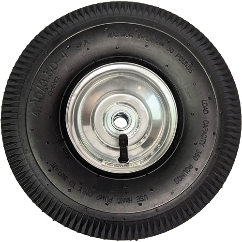 Roue pneumatique de rechange pour diable, 10" (254 mm), Capacit&eacute; de 350 lb Consource