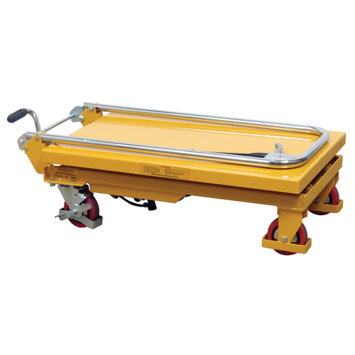 Hydraulic Scissor Lift Table, 17.75" L x 27.5" W/27-1/2" L x 17-3/4" W, Steel, 330 lbs. Capacity Consource