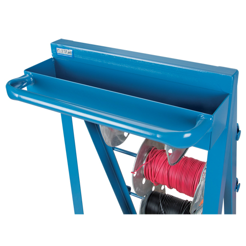Chariot portatif pour mat&eacute;riaux bobin&eacute;s, Acier, 4 Montants, 24-1/2" la x 49" h x 23" p, Capacit&eacute; de 400 lb Consource