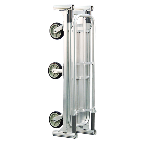 Chariot de livraison en vrac pliant en aluminium U-Boat, 18" la x 61" lo, 1200 lb cap, Roues Polyur&eacute;thane Consource