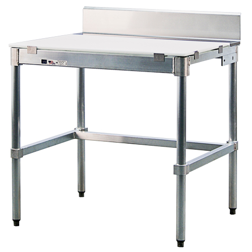 Poly-Top Workbench, 96" W x 24" D x 35-1/2" H, 1000 lbs. Capacity Consource