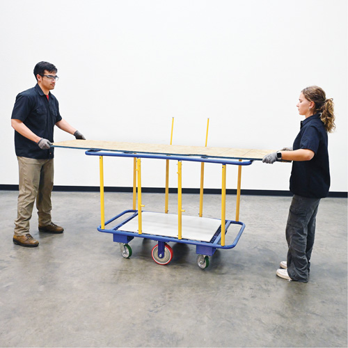 Chariot horizontal pour panneaux, 63-7/16" x 28-1/2" x 40-15/16", Capacit&eacute; 2000 lb Consource