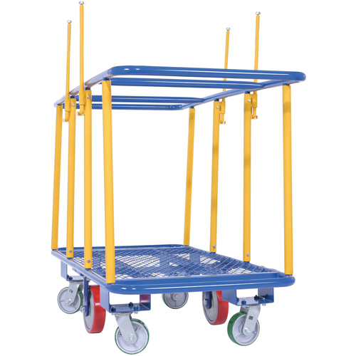 Chariot horizontal pour panneaux, 63-7/16" x 28-1/2" x 40-15/16", Capacit&eacute; 2000 lb Consource