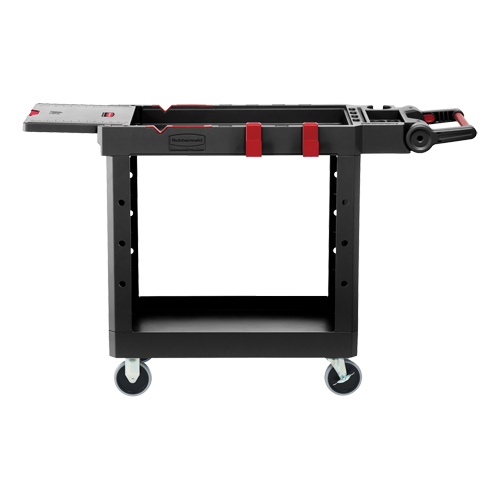 Chariot utilitaire robuste et polyvalent, 2 tiers, 17-3/4" x 36" x 46-1/5", Capacit&eacute; 500 lb Consource