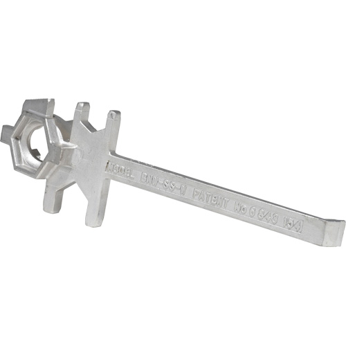 Cl&eacute; pour baril, Ouverture de 3/4"/2", Poign&eacute;e 9-1/2", Acier inoxydable Consource