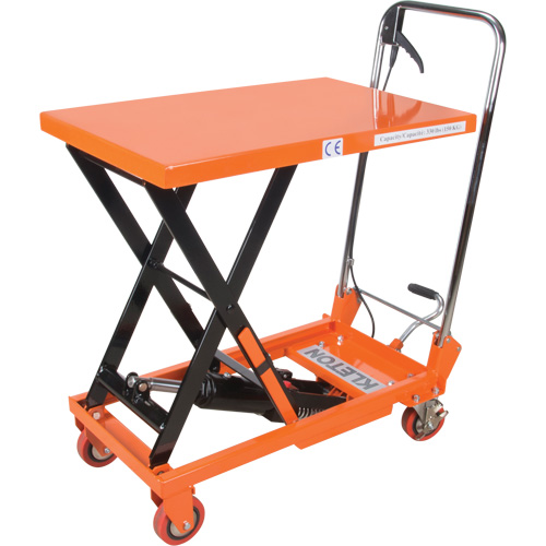 Hydraulic Scissor Lift Table, 27-1/2" L x 17-3/4" W, Steel, 330 lbs. Capacity Consource