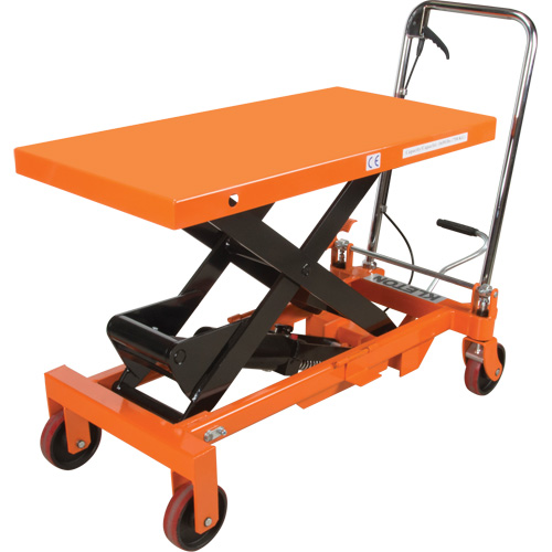 Table &eacute;l&eacute;vatrice &agrave; ciseaux hydraulique, 39-1/2" lo x 20" la, Acier, Capacit&eacute; 1650 lb Consource