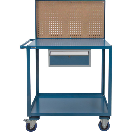 Chariot de service mobile, 2 Tiers, 24" la x 57" h x 40" p, Capacit&eacute; 1200 lb Consource