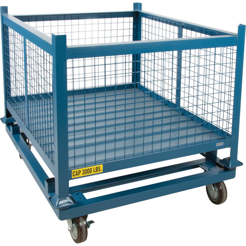 Socle roulant pour contenant empilables, 48,5" la x 40-1/2" p x 10" h, Capacit&eacute; de 3000 lb Consource
