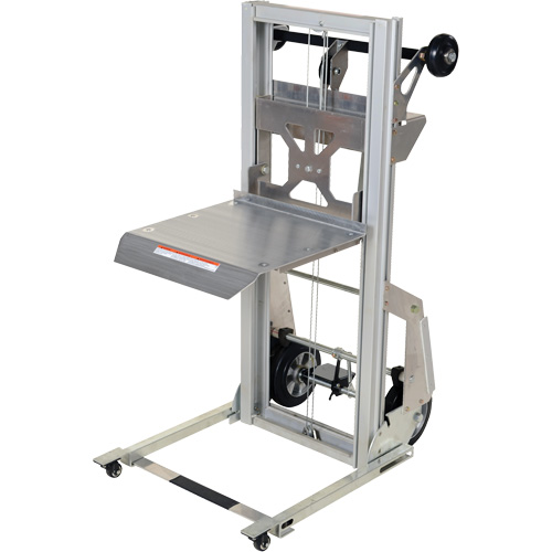 Portable Aluminum Load Lifter, Foot Pump Operated, 200 lbs. Capacity, 61" Max Lift Consource