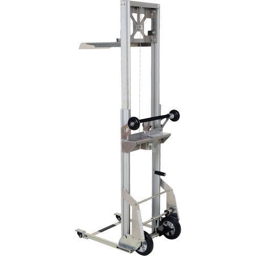 Portable Aluminum Load Lifter, Foot Pump Operated, 200 lbs. Capacity, 61" Max Lift Consource