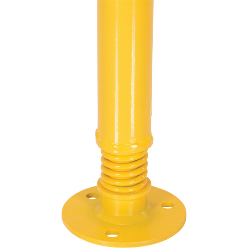 Spring Loaded Bollard, Steel, 42" H x 2-1/8" W, Yellow Consource