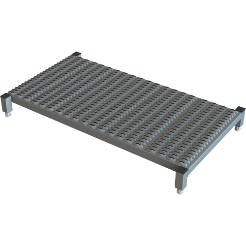 Adjustable Height One-Step Work Platform, 24" W x 48" D, 800 lbs. Capacity, All-Welded Consource